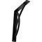 Ekena Millwork Miller Wrought Iron Bracket, (Single center brace), Powder Coated Black 1 1/2"W x 7 1/2"D x 10"H BKTM01X07X10SMI - alternate 1